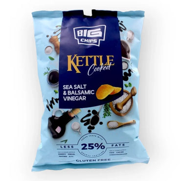 Big Chips Kettle Cooked Sea Salt & Balsamic Vinegar Gluten Free 100g