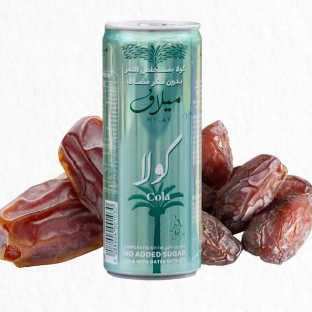 Milaf Cola With Dates Extract Carbonated Drink 240 ml