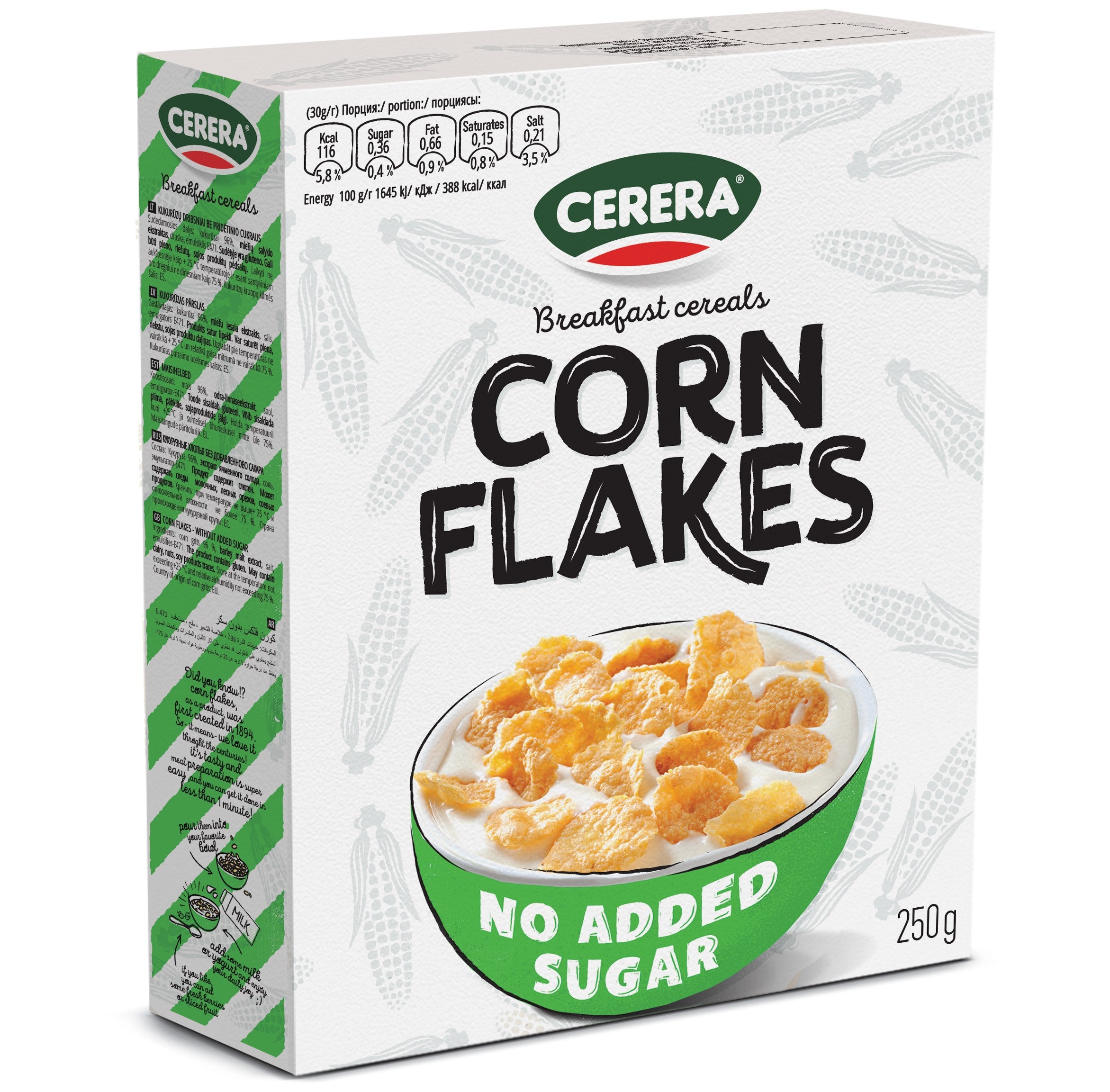 Cerera Toasted Flakes Of Corn With No Added Sugar 250g