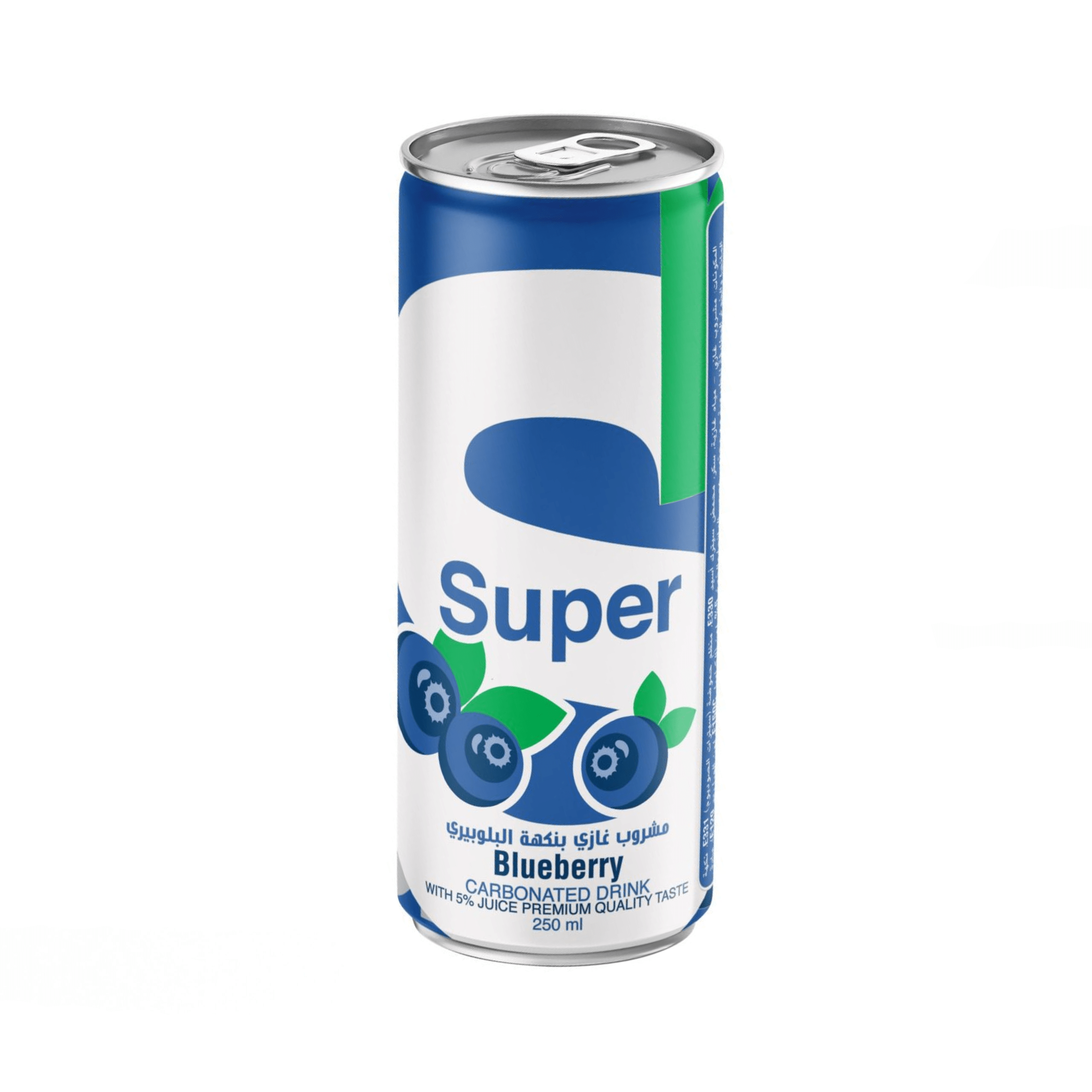 Super Blueberry Carbonated Drink 250 ml