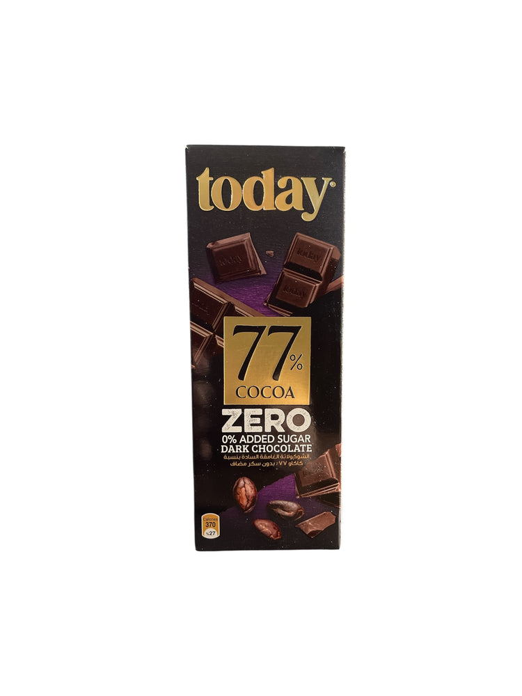 Today Dark Chocolate 0 % Added Sugar 77% Cocoa 60g