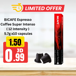 BICAFE Espresso Coffee (super intenso - 12 Intensity) 5.7g x10 capsules