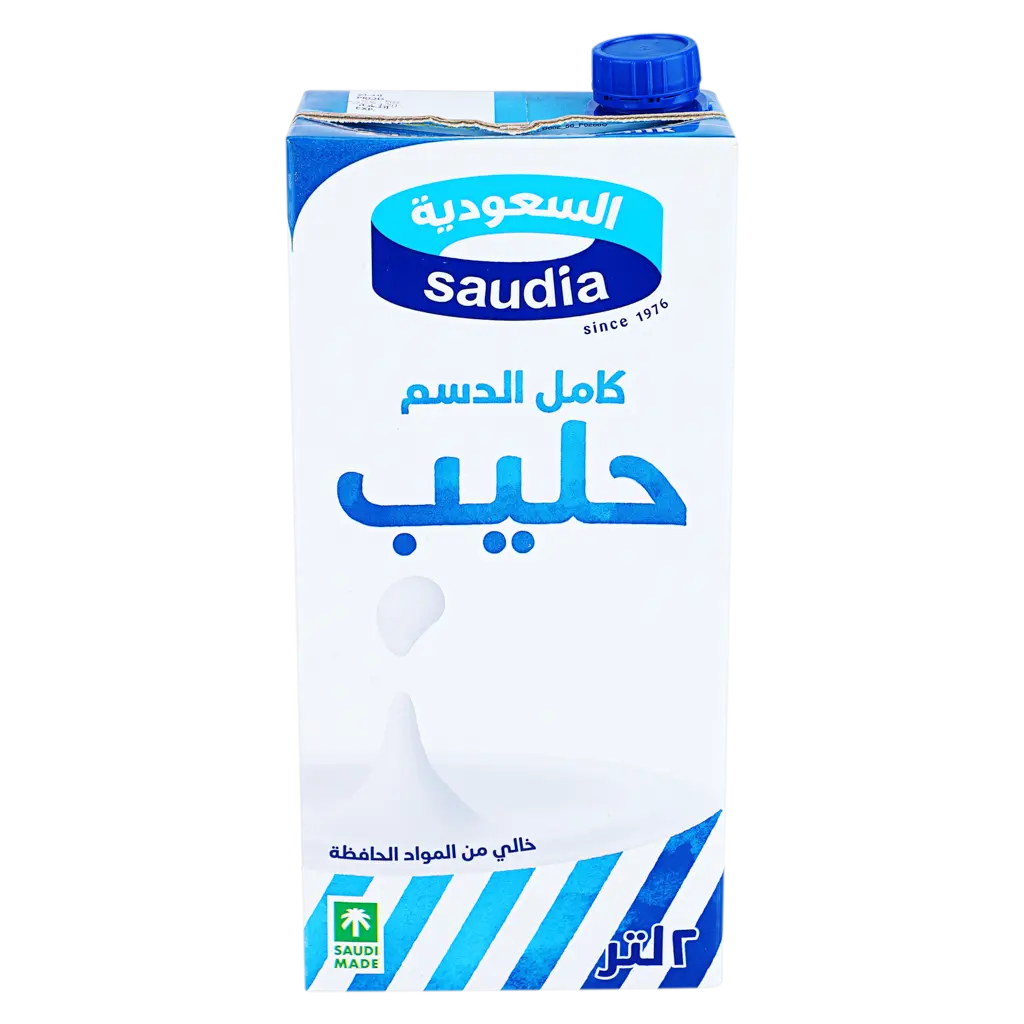 Saudia Full Fat Milk 2000ML