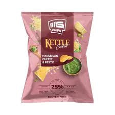 Big Chips Kettle Cooked Parmesan Cheese & Pasto Gluten Free 100g