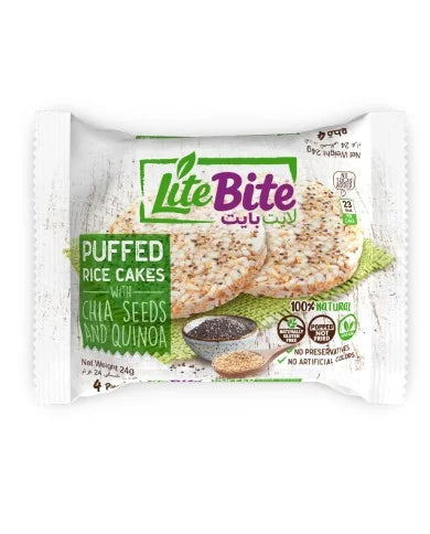 Lite Bite GF Rice & Corn Cakes With Chia And Quinoa 20 g