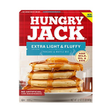 Hungry Jack Belgian Waffle Mix Extra Light Fluffy 907g