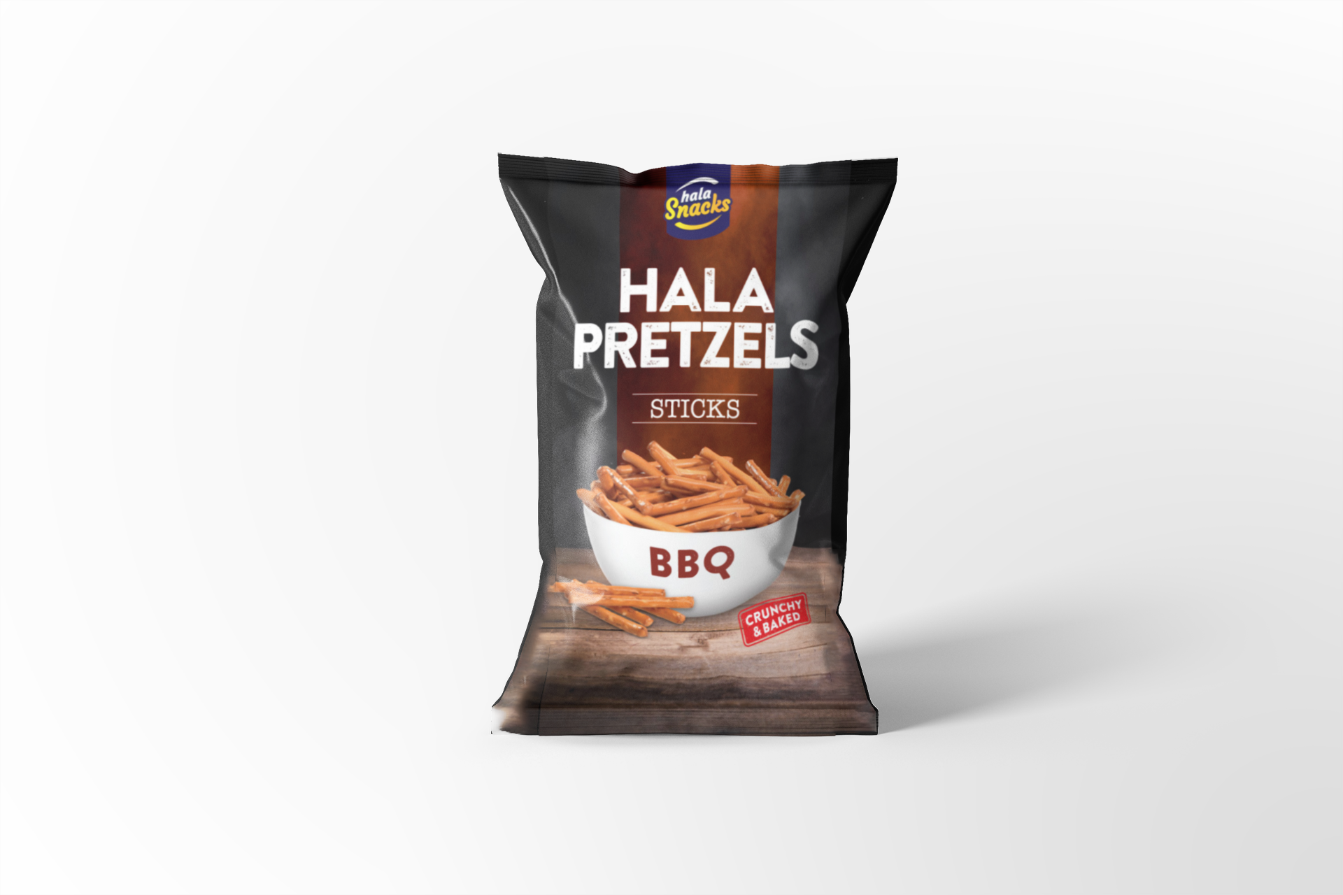 Hala Snacks Pretzels Sticks BBQ Crunchy & Baked 30g
