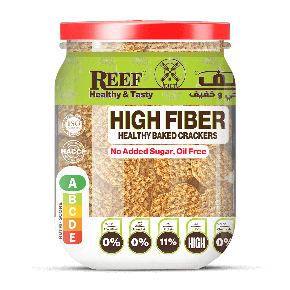 REEF Healthy High-Fiber Crackers No Add Sugar 100g