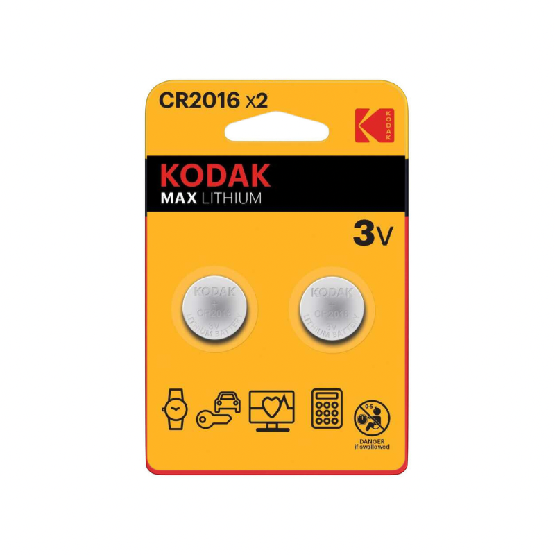 Kodak Max Lithium 3V - CR2016x2