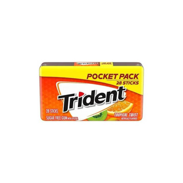 Trident Tropical Twist Sugar Free Gum 28 Sticks