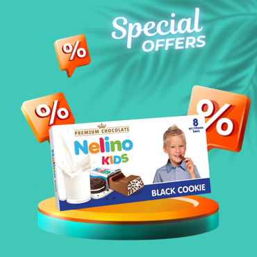 Nelino Kids Black Cookie 8 Bars 100g