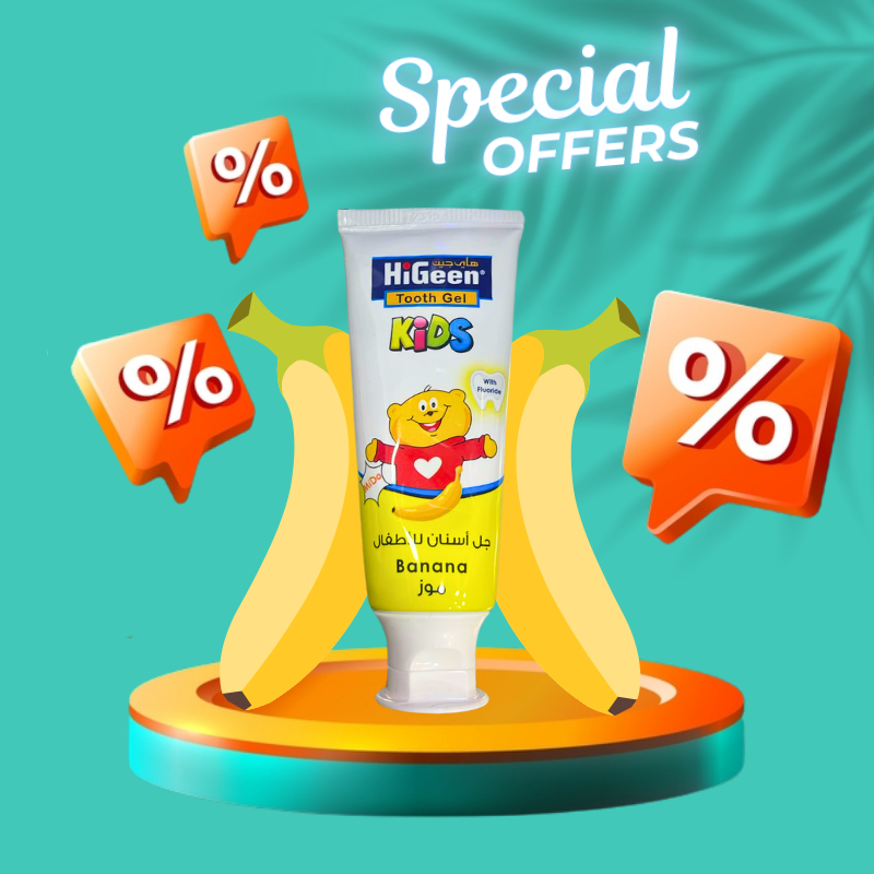 HiGeen Toothpaste For Kids Banana Flavour 65g