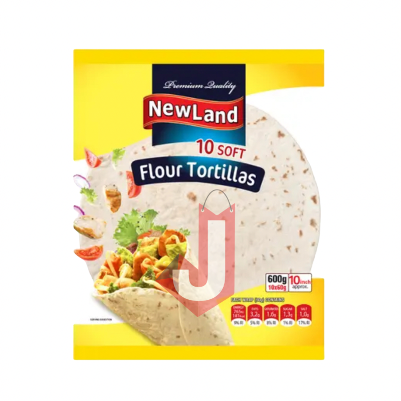 NewLand 10 Soft Flour Tortillas 10 Inch 600g