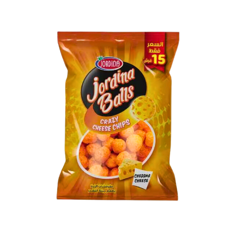 Jordina Balls Cheddar Cheese Chips 50g