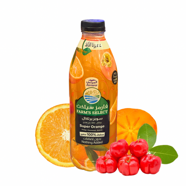 عصير المراعي فارم سليكت برتقال وبيرسيمون وكرز هندي 1 لتر
