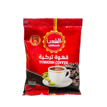 Alshaeb Turkish Coffee Medium With Cardamom 100g