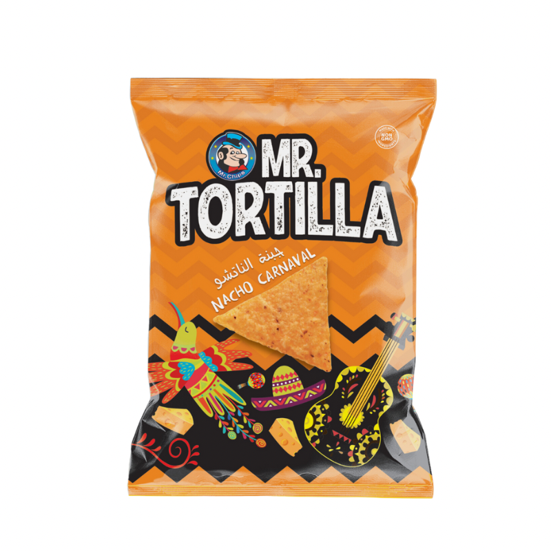 Mr. Chips Mr. Tortilla Nacho Cheese 38g