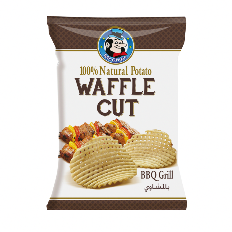 Mr chips Waffle Cut BBQ & Cheddar Cheese 75 gr