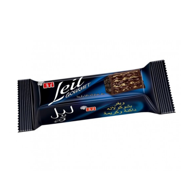 Eti Leil Gourmet Wafer with Dark Chocolate & Cream 50g