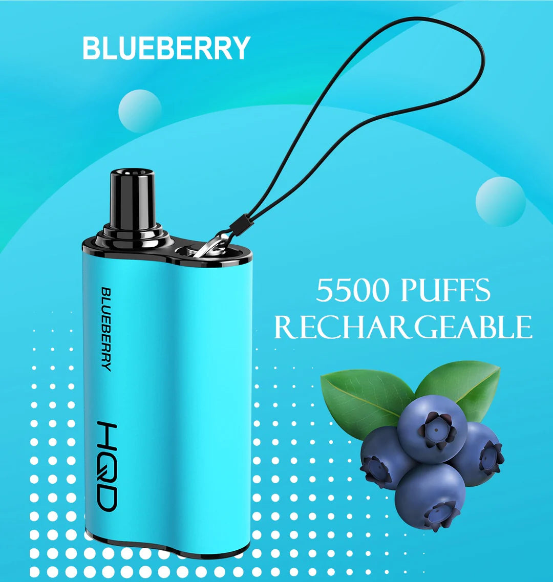 HQD Box Nicotine Disposable Vape 5500 Puff - Blueberry