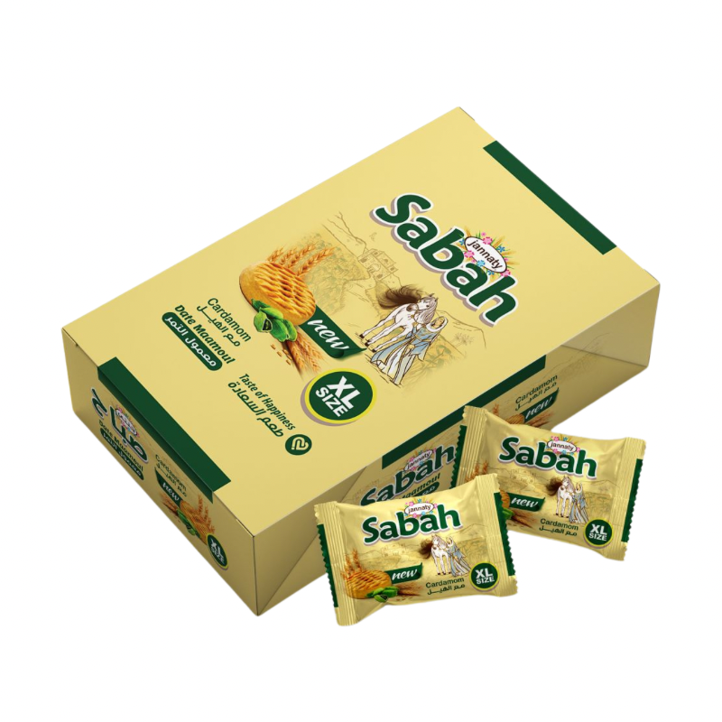 Jannaty Sabah Date Maamoul Cardamom XL Size x 12 Pcs