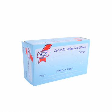 RZ Latex Examination Gloves - Medium - 100 Gloves