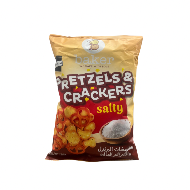 Baker Pretzels & Crackers Salty 125 gm