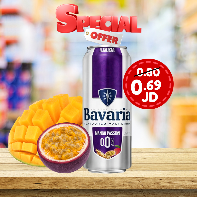 Bavaria Mango & Passion Malt Drink Non Alcoholic 500ml