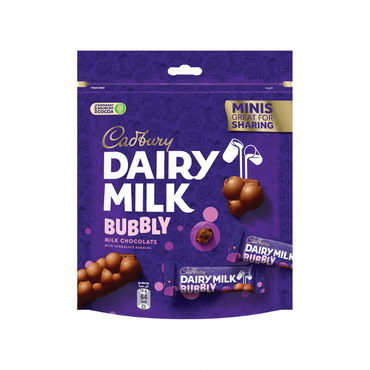 Cadbury Dairy Milk Bubbly Doy Bag 168g