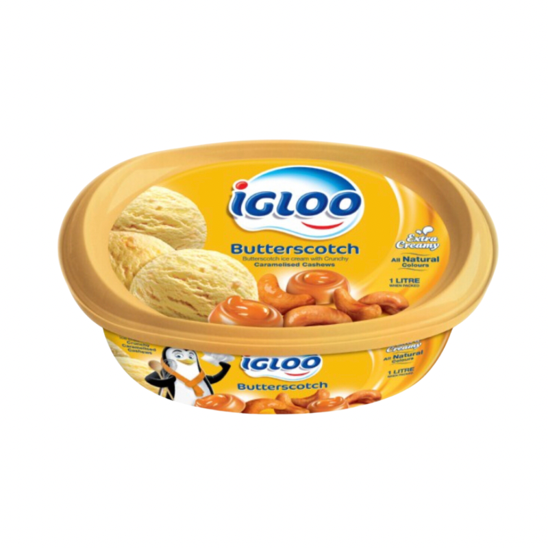 Igloo Butterscotch Ice Cream 1 Liter