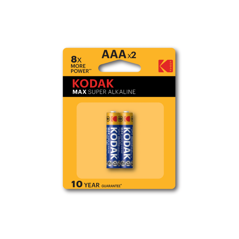 Kodak Max Super Alkaline Battery AAA x2
