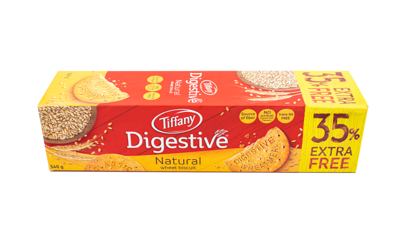 Tiffany Digestive Natural Wheat Biscuit 540g