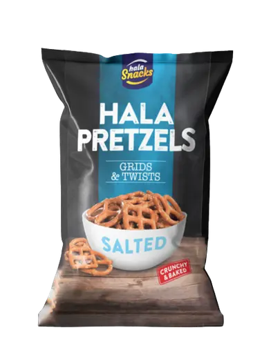 Hala Pretzels Grids & Twists Salted 30g
