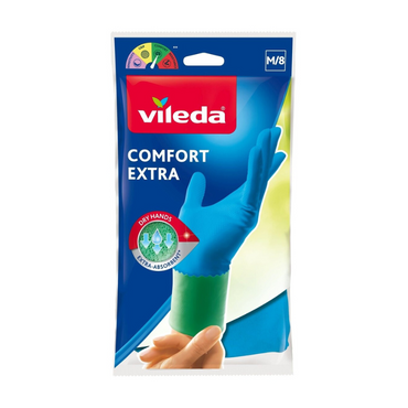 Vileda Gloves Extra Comfort - Size : Medium / 8