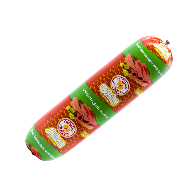 Siniora Beef Mortadella with Olives - Small Roll 500g