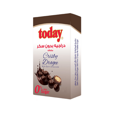 Today Crispy Dragee With Dark Chocolate 0% Sugar 60g