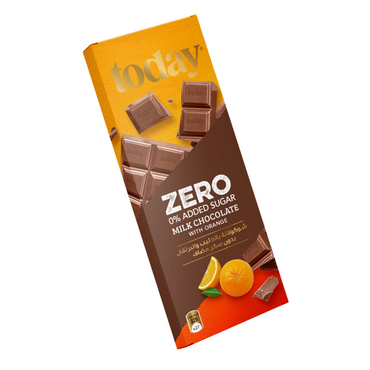 Today Milk Chocolate with Orange Zero Added Sugar 65g