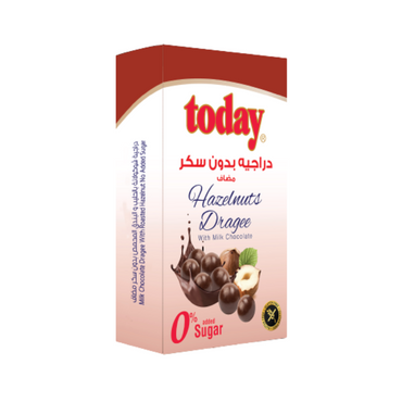 Today Hazelnut Dragee With Milk Chocolate 0% Sugar 60 gm