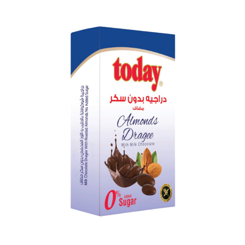 Today Almonds Dragee with Milk chocolate 0% chocolate
