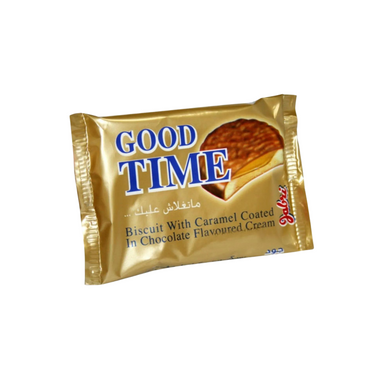 Jabri Good Time Biscuit With Caramel Coated In Flavored Chocolate 30g