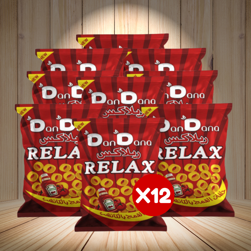 Dandana Relax Ketchup Flavor 27g x 12 Pcs