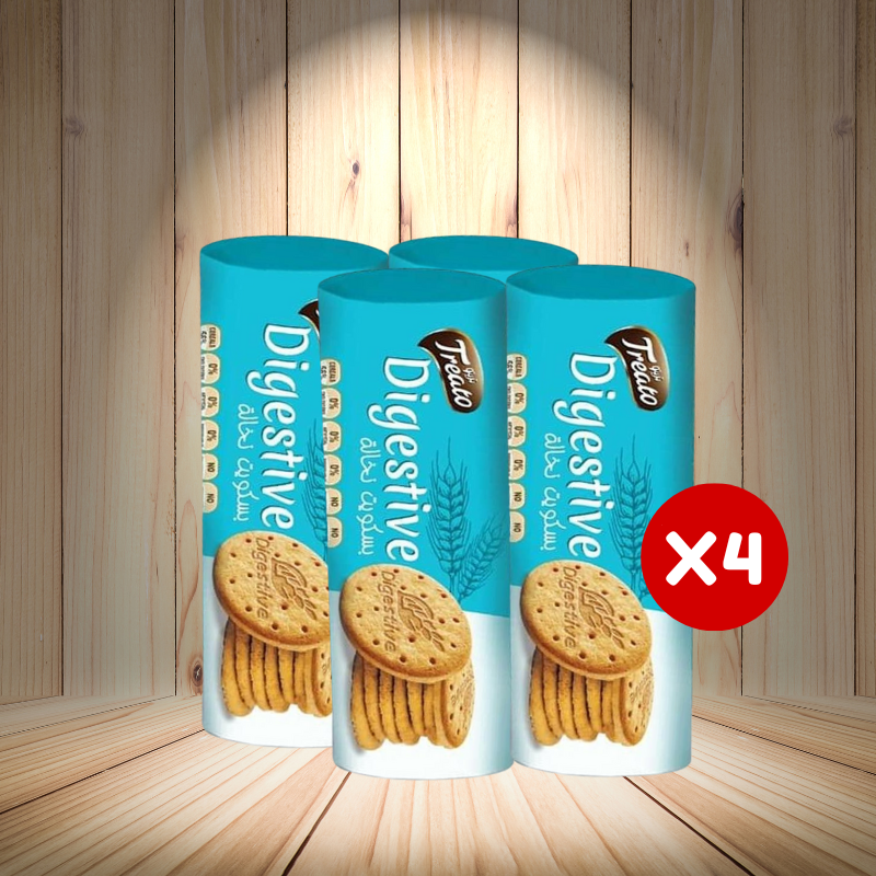 Treato Digestive Biscuits 130g x 4 Pcs