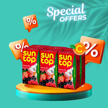 Suntop Berry Mix Fruit Drink 125ml x 6 Pcs