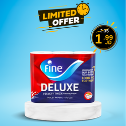 Fine Deluxe Velvety Thick Toilet Paper 3 Ply x6 Rolls