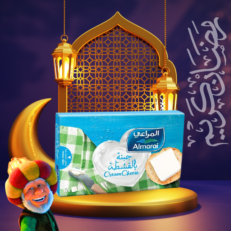 Almarai Cream Cheese Squares 6 Pcs