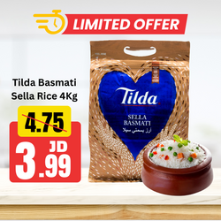 Tilda Basmati Sella Rice 4Kg