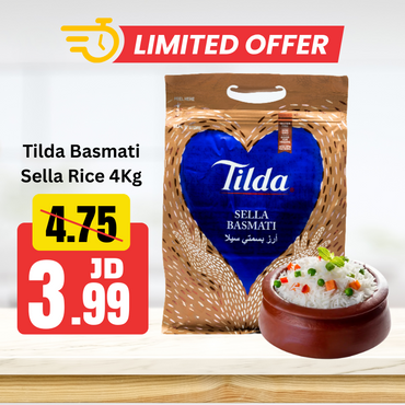 Tilda Basmati Sella Rice 4Kg