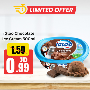 iGloo Chocolate Ice Cream 500ml