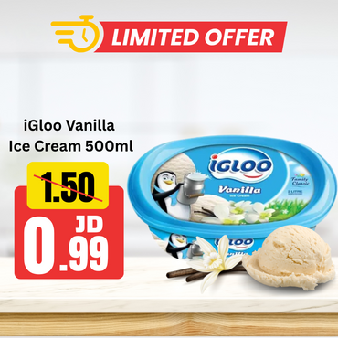 iGloo Vanilla Ice Cream 500ml