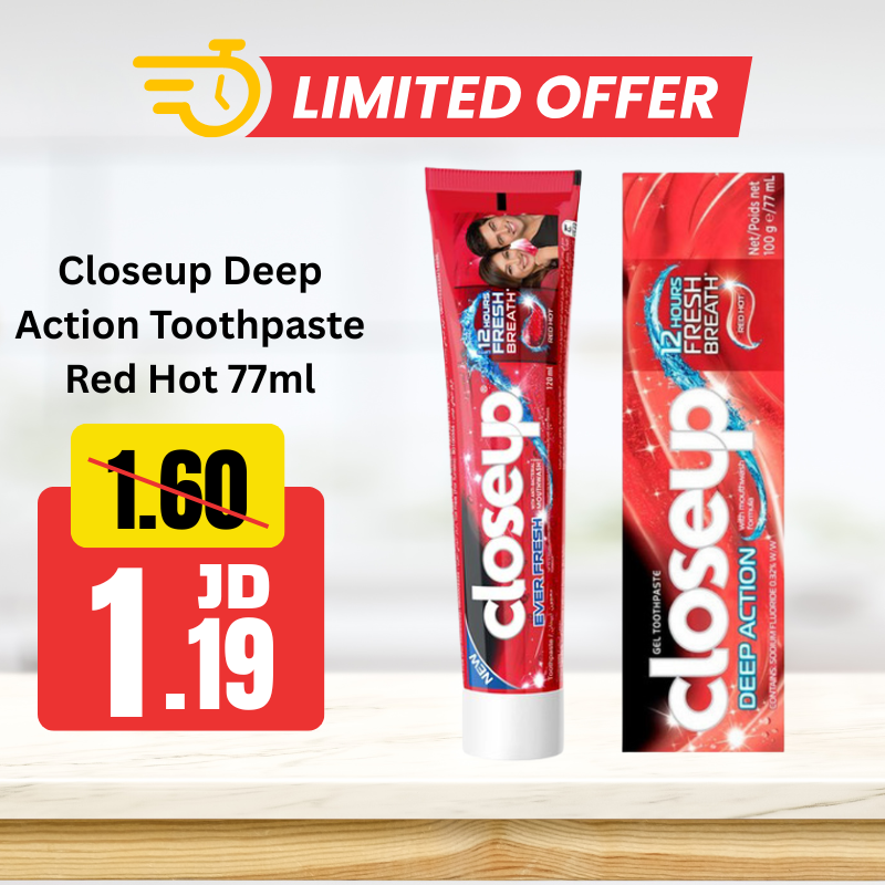Closeup Deep Action Toothpaste Red Hot 77ml